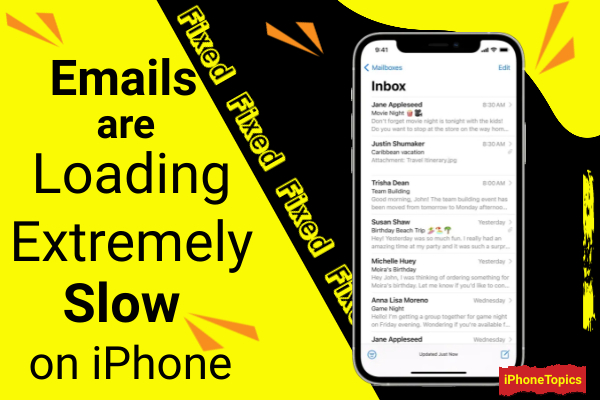 Fixed Emails are loading Extremely Slow on iPhone 