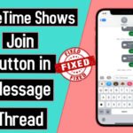 Facetime join button in messages thread