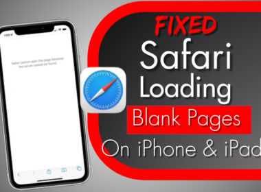 Fixed: Safari Loading Blank Pages on iPhone and iPad