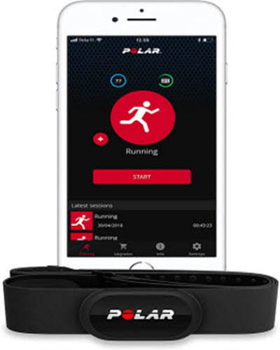 Polar heart rate monitor for iPhone & iPad