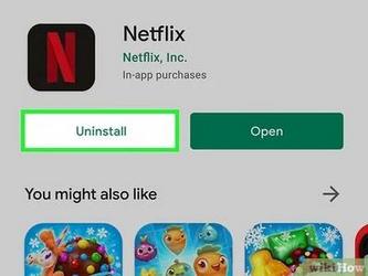 Uninstall the Netflix app