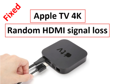 Apple tv 4k HDMI signal loss