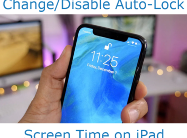 Change and disable auo-lock screen time on iPad