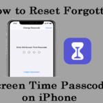 Forgotton screen time passcode