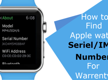 How to find Apple watch IMEI number