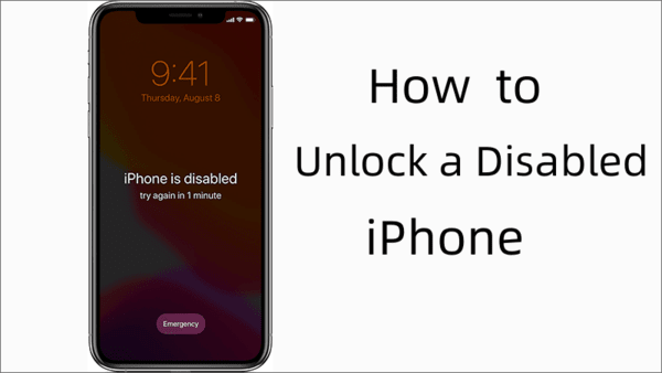 Unlock a disabled iPhone without iTunes or Computer