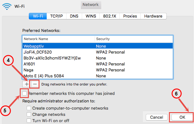 Disable the remember networks this computer option