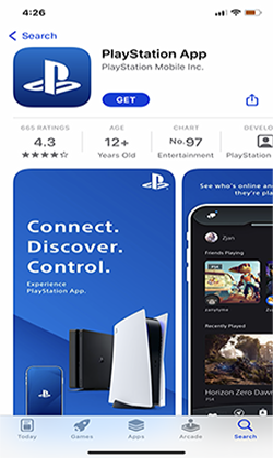 Download the playStation on App store