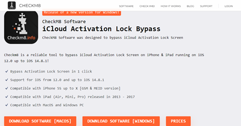CheckM8 Software for bypass iCloud activation lock